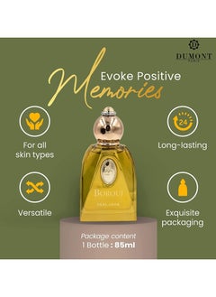 DUMONT PARIS Dumont BOROUJ PERLADOR - 85ml - Unisex Perfume for Men & Women - Arab Inspired Fragrance with Musky Notes - Long Lasting Cologne Mist & Body Spray - for Him & Her  - Image 3