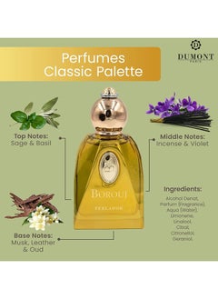 DUMONT PARIS Dumont BOROUJ PERLADOR - 85ml - Unisex Perfume for Men & Women - Arab Inspired Fragrance with Musky Notes - Long Lasting Cologne Mist & Body Spray - for Him & Her  - Image 5
