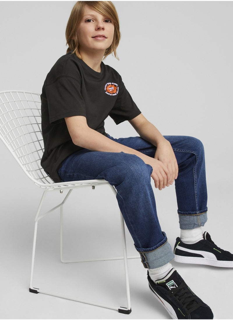 PUMA DOWNTOWN Boys Shortsleeve Graphic T-Shirt  - Image 4
