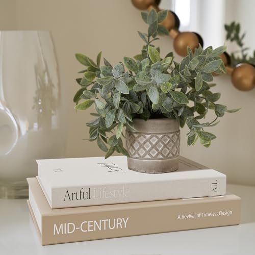 ZICOTO Aesthetic Decorative Books - Set of 2 Stylish Boxes Enhance Your Coffee Table, Bookshelf or Mantel Decor - Beautiful Fake/Faux Books for Modern Home Decoration, Photo Storage and as a Keepsake Box - Image 4
