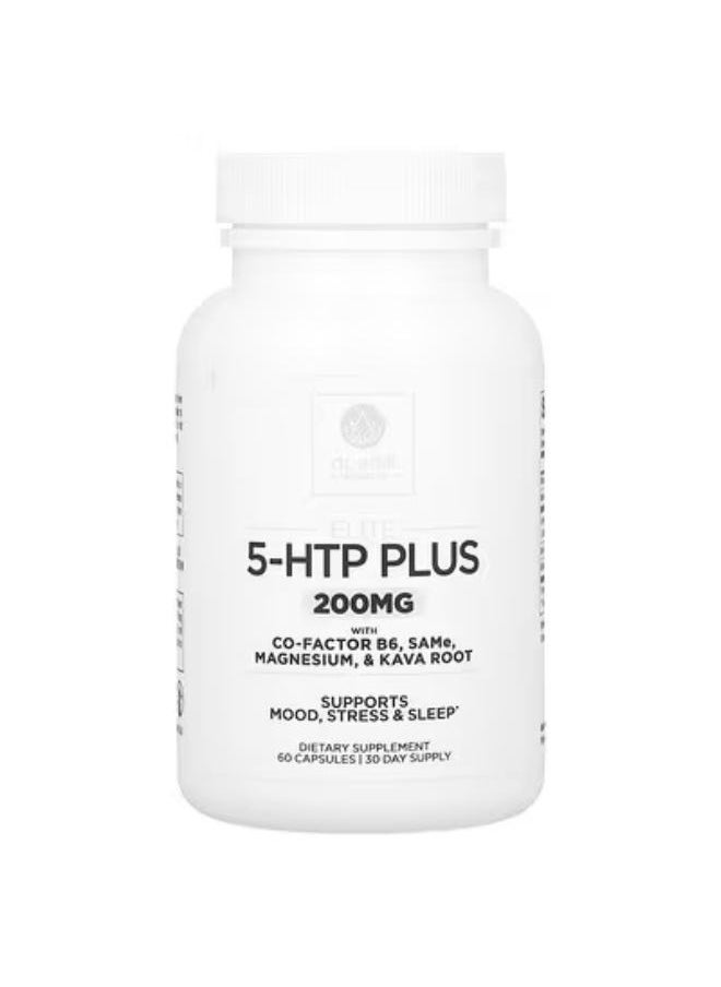 Dr. Emil Nutrition, Elite, 5-HTP Plus with Co-Factor B6, SAMe, Magnesium, & Kava Root, 200 mg , 60 Capsules (100 mg per Capsule) 