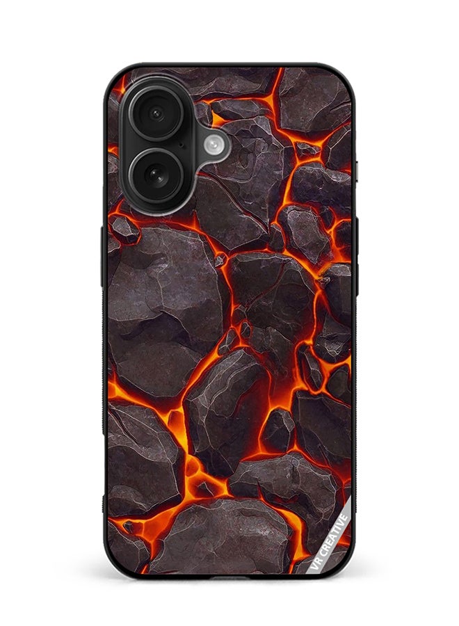 VR CREATIVE Protective Case Cover For Apple iPhone 16 Plus Mattle Paint Texture Design Multicolour