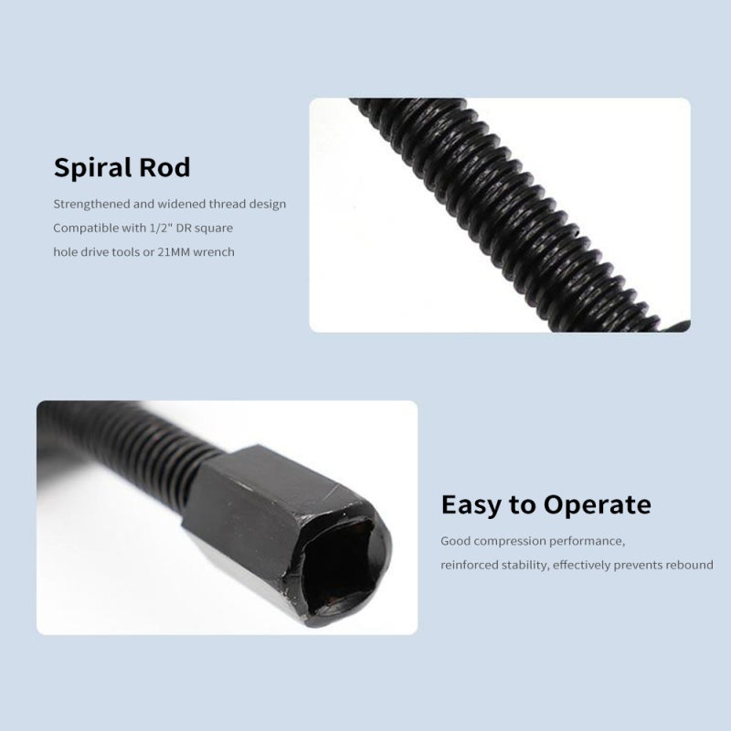 250MM Coil Spring Compressor Tool, Heavy Duty Auto Suspension Compression Remover Installer Tool, Pack of 2 - Image 3