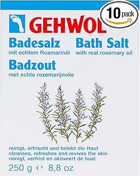 Gehwol Rosemary Bath Salts 10 X 25G Cleansing Foot Bath Natural Revitalising - Image 1