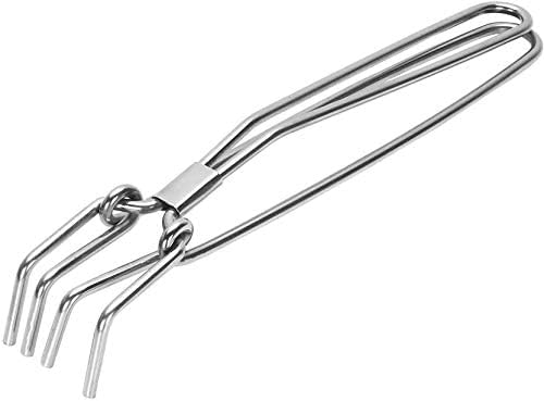 Laxmi Kitchenwere Stainless Steel Pakkad Wire Tong Plain Utility Sansi Pakkad Pincer Tongs for Kitchen - Image 1