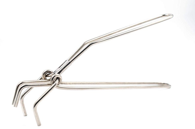 Laxmi Kitchenwere Stainless Steel Pakkad Wire Tong Plain Utility Sansi Pakkad Pincer Tongs for Kitchen - Image 2