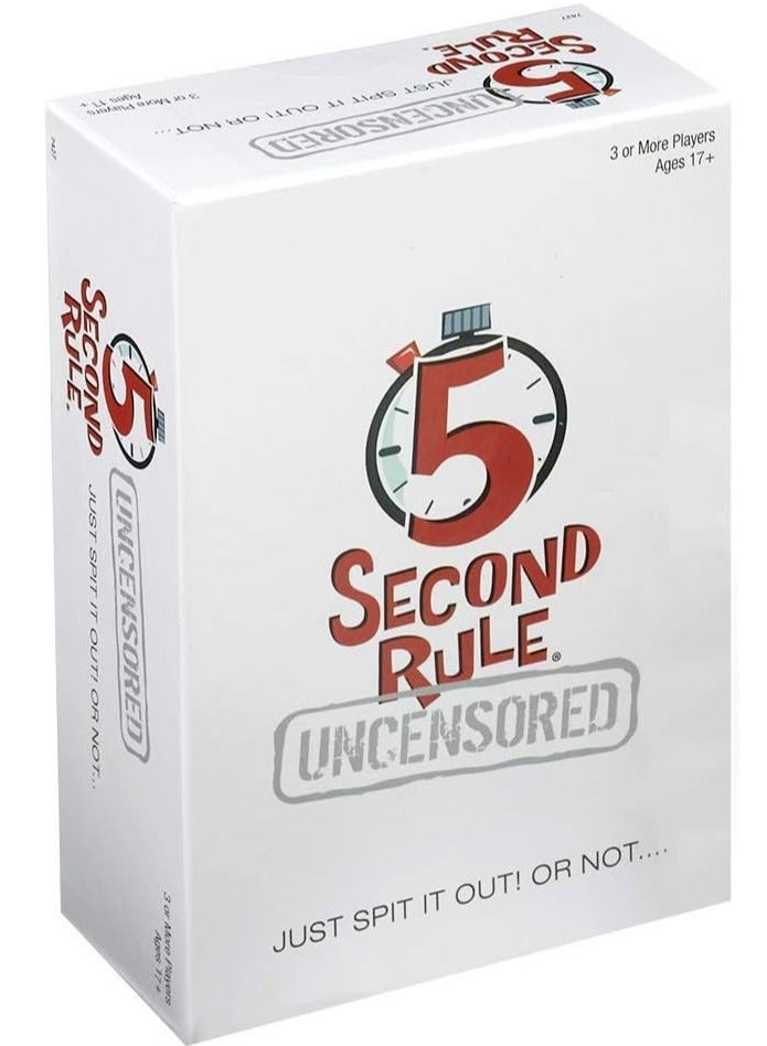 NYVIO 5 Second Rule Uncensored – Fast & Hilarious Adult Party Game – Bold Thinking Board Game – Age 17+ - Image 1