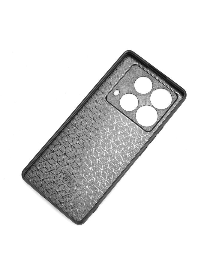 زبون جراب لهاتف Infinix Note 40 4G X6853 مزود بسوار معصم وغطاء خلفي من الجلد - Image 3