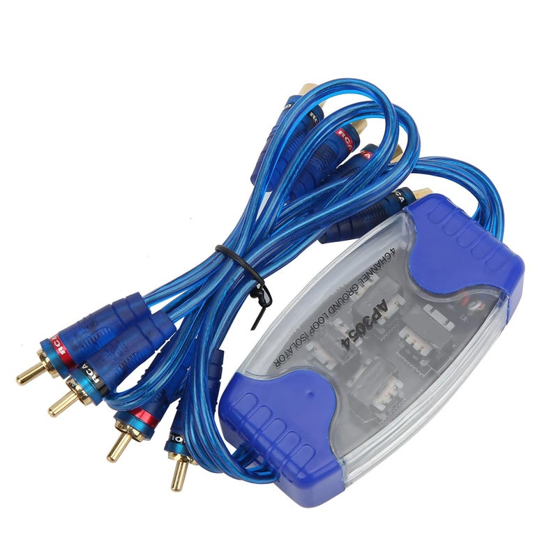 Gold Plated 4 Channel Car Amplifier Noise Filter Ground Loop Isolator with Cable - Image 5