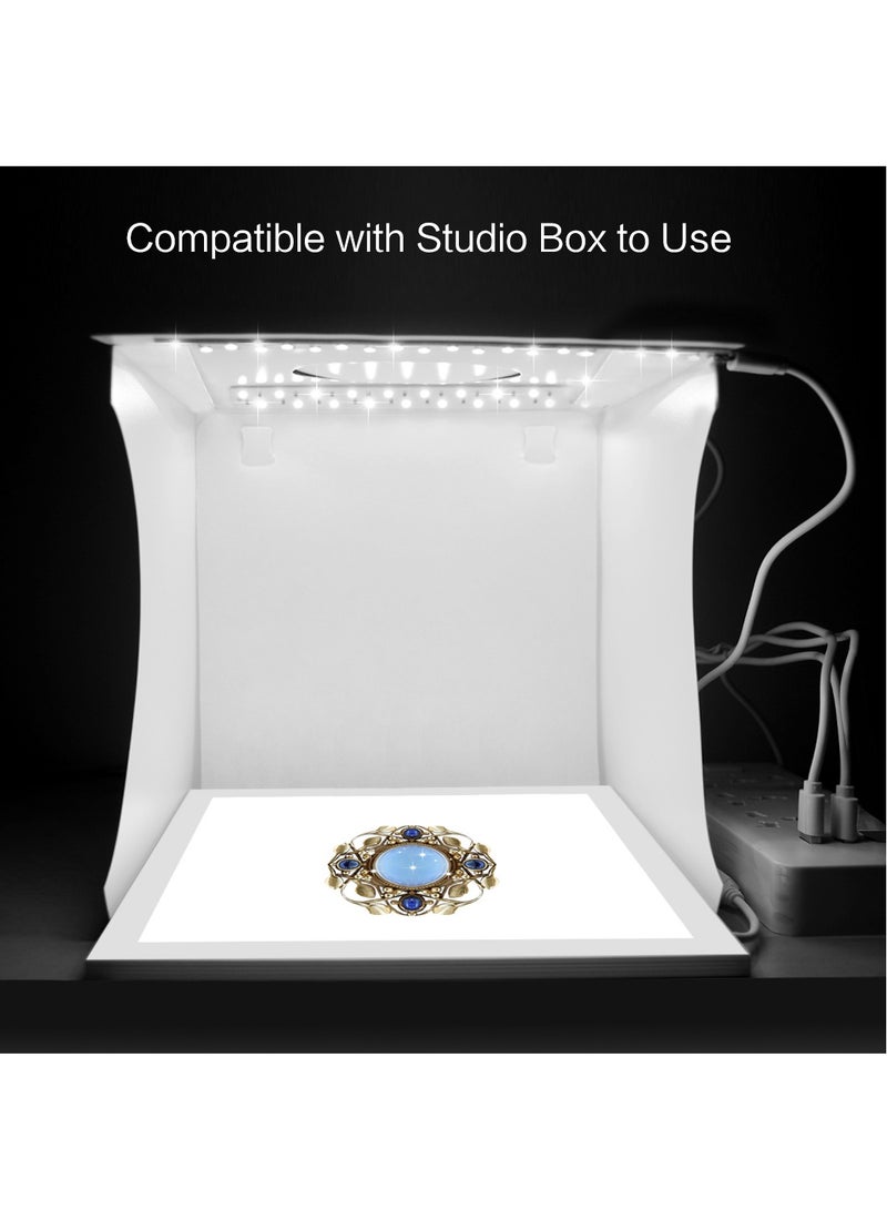 PULUZ Photo Studio Fill Light LED Shadowless Light Panel,Dimmable Photography Softbox Bottom Light for Food Jewelry Cosmetic Crafts Shotting - Image 5