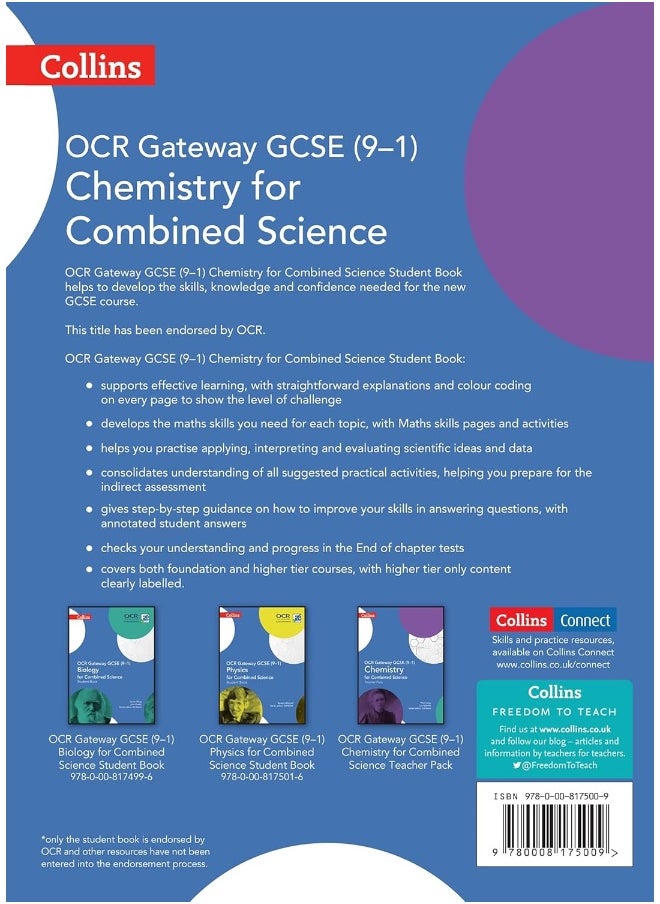 Collins OCR Gateway GCSE Biology for Combined Science 9-1 Student Book