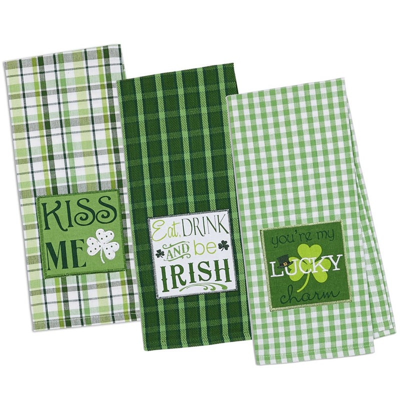 DII Celebrate St. Patrick's Day Kitchen Collection, St. Patty's Day, Dishtowel Set - Image 1