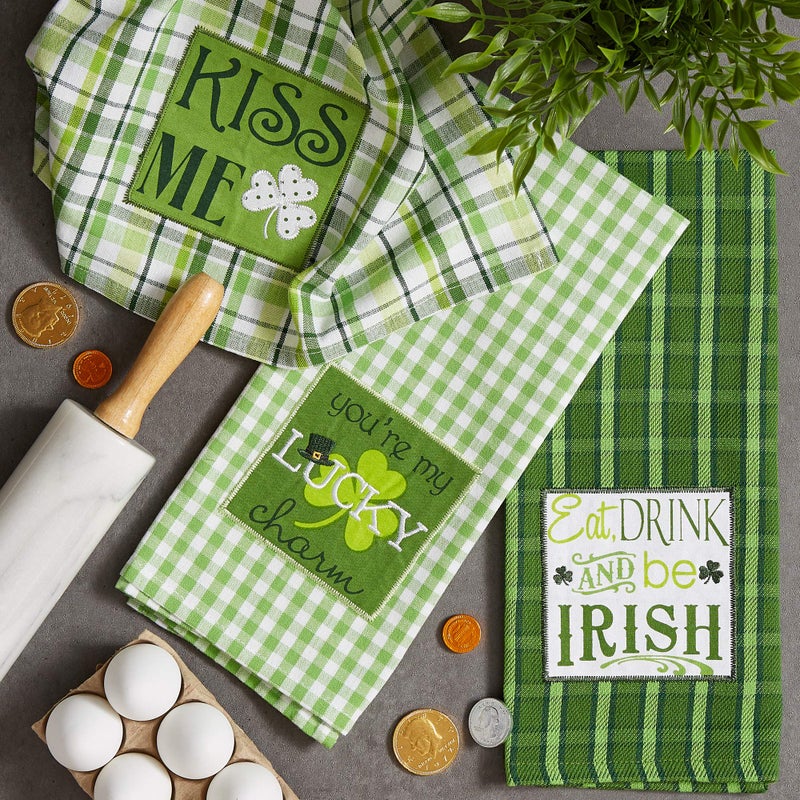 DII Celebrate St. Patrick's Day Kitchen Collection, St. Patty's Day, Dishtowel Set - Image 2