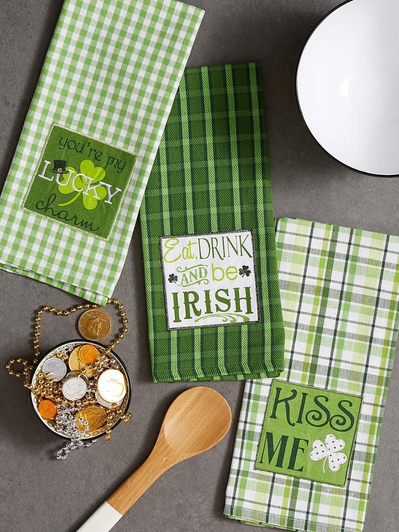 DII Celebrate St. Patrick's Day Kitchen Collection, St. Patty's Day, Dishtowel Set - Image 3