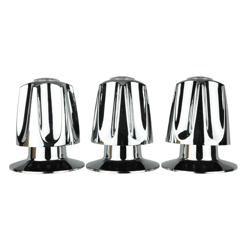 Danco 81428 Bathtub And Shower 3-Handle Remodel Kit For Price Pfister Tub/Shower Handle Restoration (Pack Of 3) Chrome - Image 5