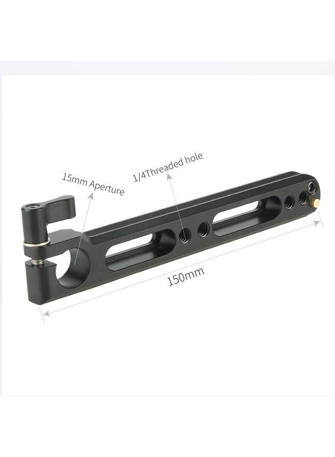 NICEYRIG 15mm Single Rod Clamp with Quick Release NATO Rail Double Sided, 1/4 Thread - 298 - Image 4