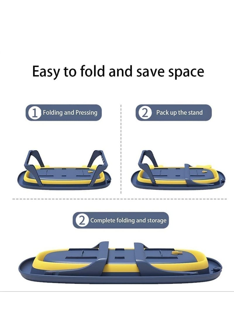 دوكو حوض استحمام محمول للأطفال مع وسادة للأطفال، حوض استحمام قابل للطي للأطفال الصغار، حوض استحمام قابل للطي للأطفال، حوض استحمام مضاد للانزلاق ومضاد للانزلاق للأطفال حديثي الولادة | منظمات الحمام، من سن - Image 2