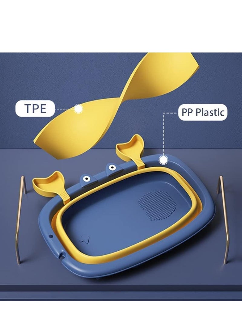 دوكو حوض استحمام محمول للأطفال مع وسادة للأطفال، حوض استحمام قابل للطي للأطفال الصغار، حوض استحمام قابل للطي للأطفال، حوض استحمام مضاد للانزلاق ومضاد للانزلاق للأطفال حديثي الولادة | منظمات الحمام، من سن - Image 5
