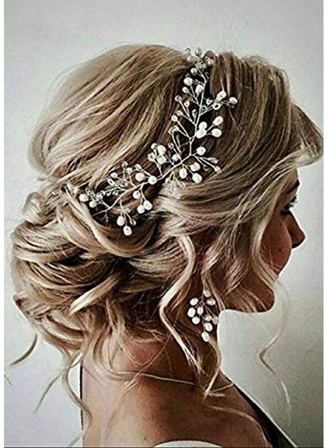 FXmimior Bride Hair Accessories Crystal Hair Vine Headband Wedding Hair Comb Evening Party Hair Piece (Gold)… - Image 1