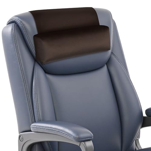WdFour Velvet Neck & Head Pillow for Recliner Chair, Small Ergonomic Cervical Support Pillow for Home, Office and Travel, Non-Slip Cushion for Tension Relief & Shoulder Comfort (Chocolate) - Image 1