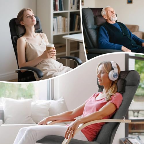 WdFour Velvet Neck & Head Pillow for Recliner Chair, Small Ergonomic Cervical Support Pillow for Home, Office and Travel, Non-Slip Cushion for Tension Relief & Shoulder Comfort (Chocolate) - Image 2