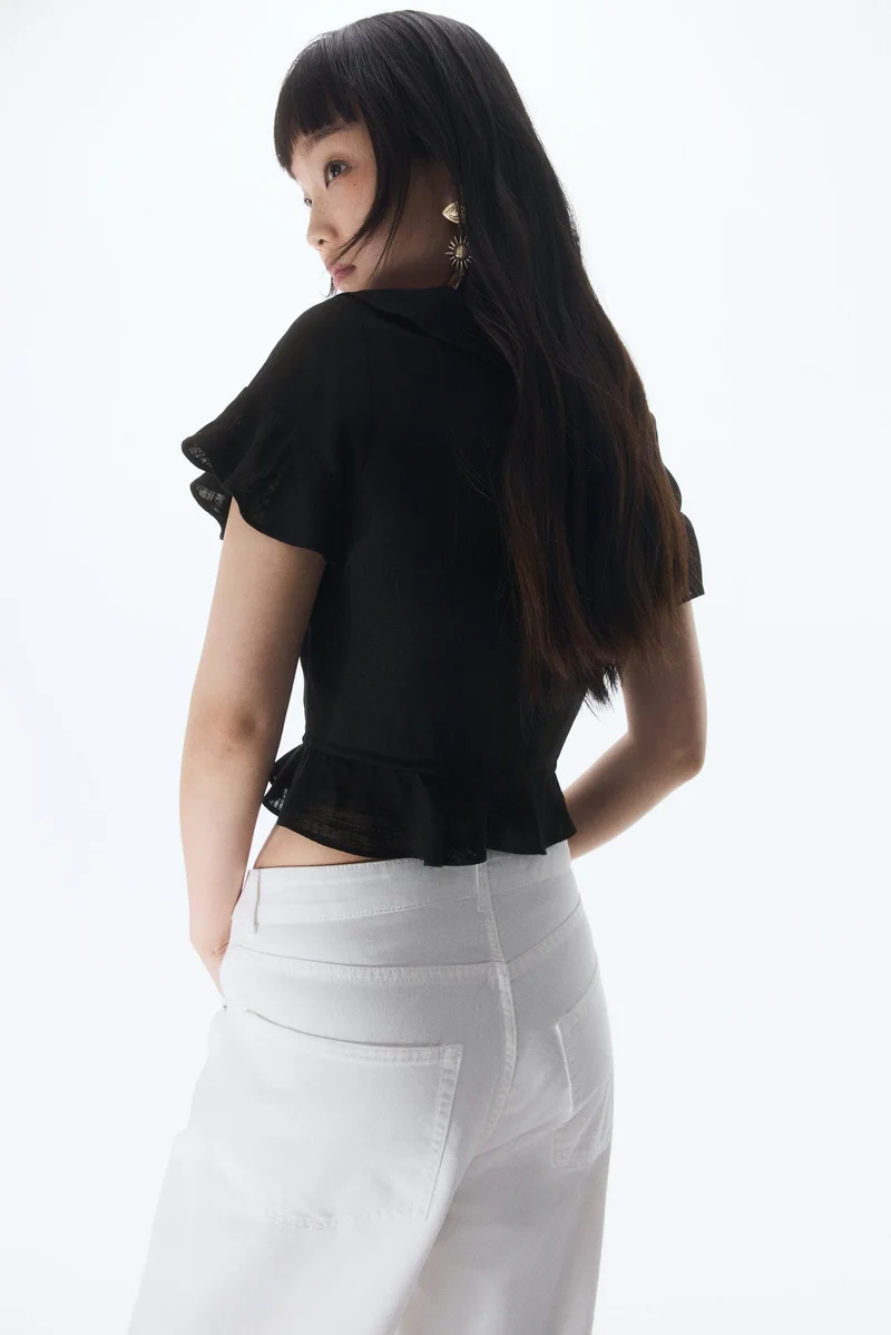 اتش اند ام Flounced blouse