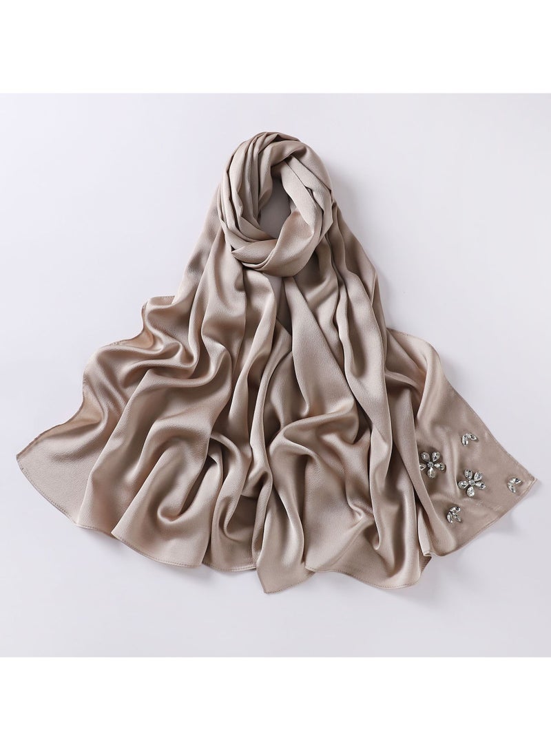 Nariele New Chiffon Handmade Diamond Headscarf - Image 1