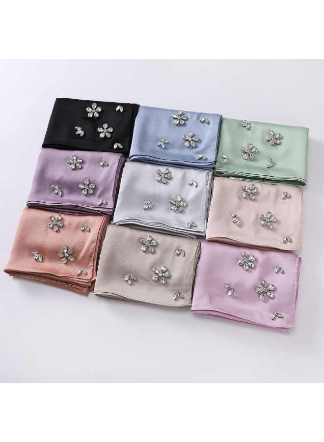 Nariele New Chiffon Handmade Diamond Headscarf - Image 2