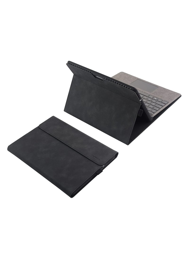 Case Cover Compatible with Surface Pro 8 13 inch Tablet PU Leather Protective Shell Compatible with Type Cover Keyboard - Image 1