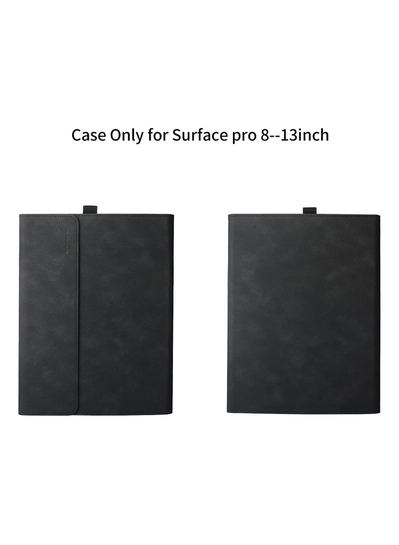 Case Cover Compatible with Surface Pro 8 13 inch Tablet PU Leather Protective Shell Compatible with Type Cover Keyboard - Image 2