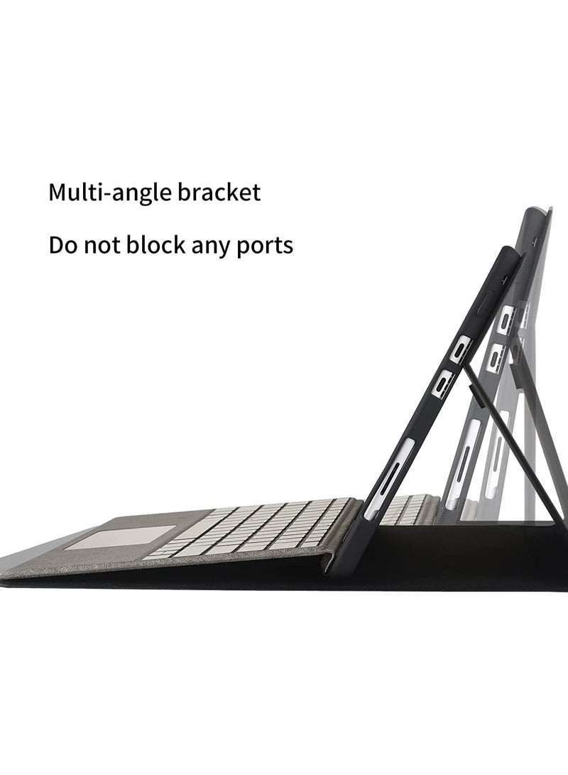 Case Cover Compatible with Surface Pro 8 13 inch Tablet PU Leather Protective Shell Compatible with Type Cover Keyboard - Image 4