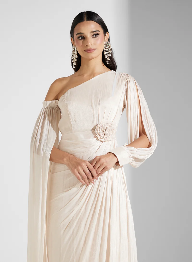 Golden Apple ONE SHOULDER SHIMMER MAXI DRESS