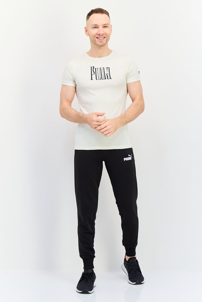 PUMA Men Sportswear Fit Short Sleeves Outdoor T-Shirt, Ivory - Image 3