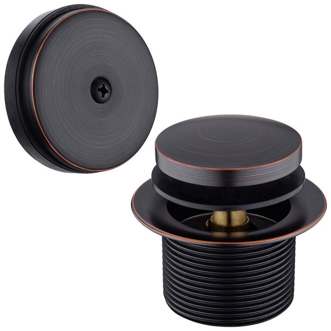TIPTOE BATHTUB DRAIN BATH TUB TRIM SET CONVERSION KIT WITH OVERFLOW FACEPLATE OIL RUBBED BRONZE
