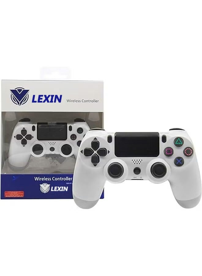 LEXIN LEXIN PS4 Wireless Joystick - Enhanced Performance & Seamless Connectivity. (White)  - Image 1