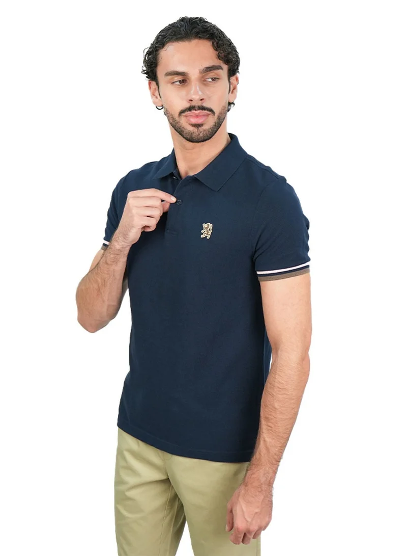 Men's Performance Polo: Classic Piqué, Tipped Collar, Embroidered Detail