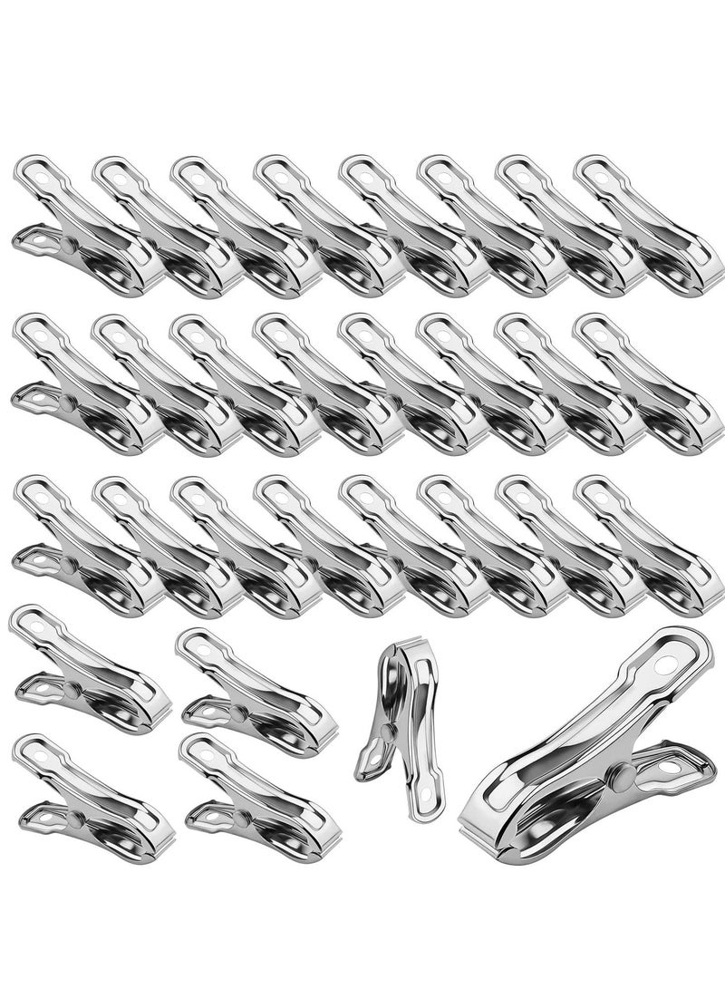 KASTWAVE "Greenhouse Clips, 30 Pcs Stainless Steel Garden Clips, Strong Grip Heavy Duty Clips for Fixing Shade Cloth or Plant Cover on Garden Hoops Greenhouse Hoops "  - Image 1