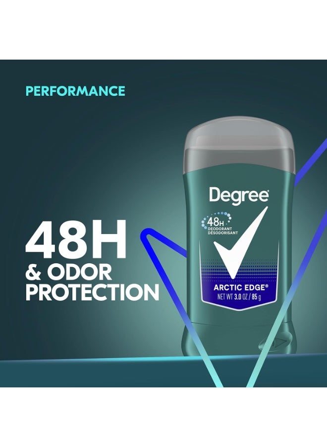 Degree Men Original Aluminum Free Deodorant for Men, 48-Hour Odor Protection, Arctic Edge 3 Ounce (Pack of 6) - Image 5