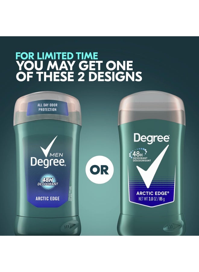 Degree Men Original Aluminum Free Deodorant for Men, 48-Hour Odor Protection, Arctic Edge 3 Ounce (Pack of 6) - Image 3