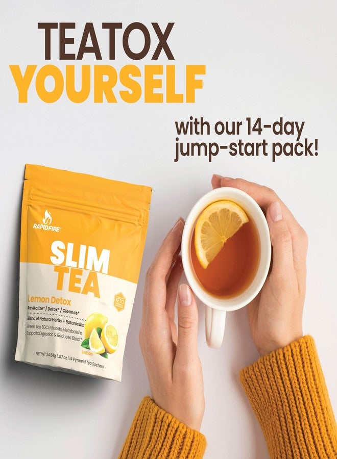 Rapid Fire Slim Tea 14 Day Herbal Teatox, Blend of Natural Herbs and Botanicals, Supports Healthy Weight Management, Supports Metabolism, Delicious Lemon Flavor, 14 Servings - Image 3
