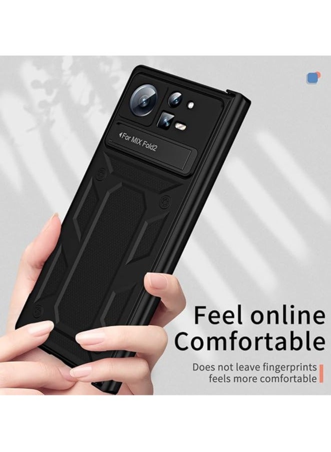general For Xiaomi Mi Mix Fold 2 Iron Armor Hinged Phone Case, the magnetic bracket shell and membrane integrated case are compatible with Xiaomi Mi Mix Fold 2 - Image 4