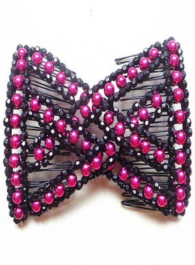 LOVEF Easy combs 6 Pcs Beaded Hair Comb Random color Stretch available - Image 5