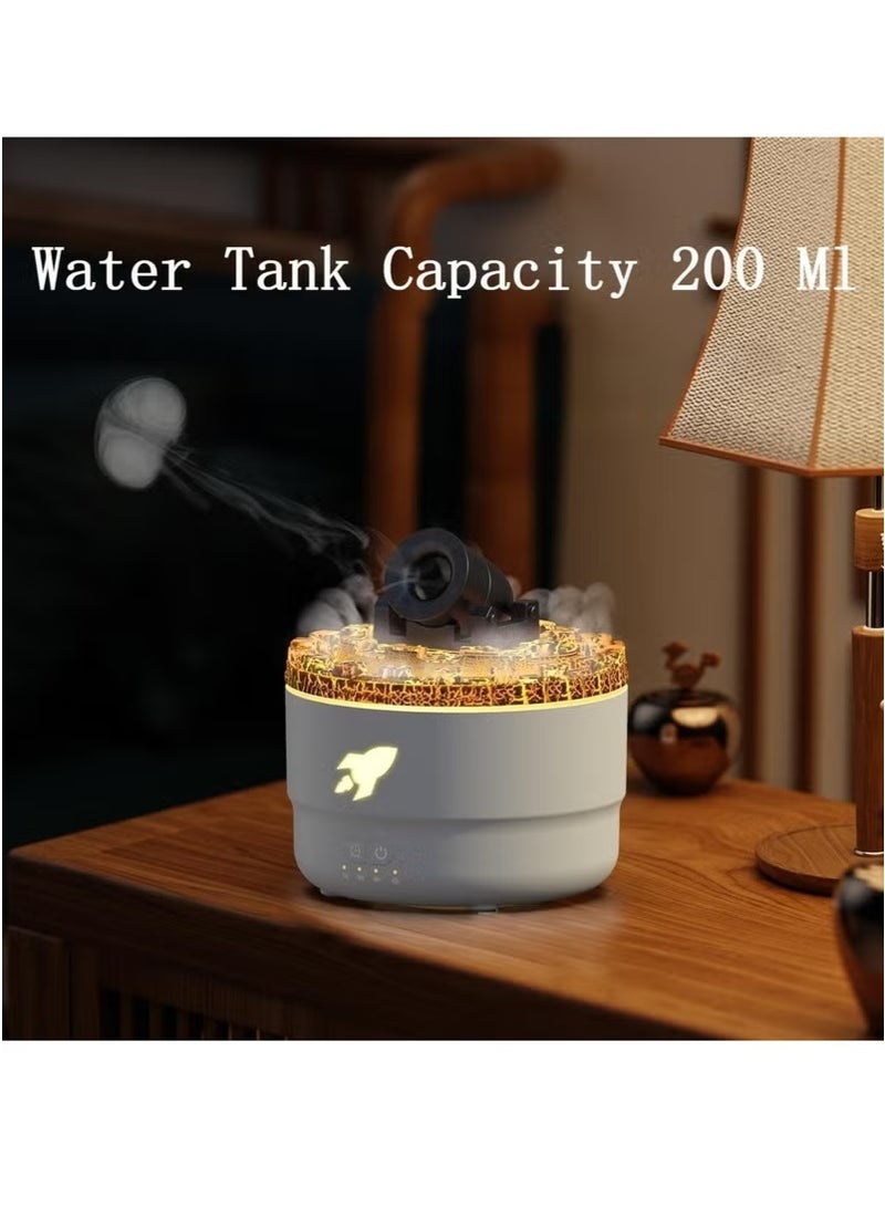Cannon Blast Aroma Humidifier & Essential Oil Diffuser – Silent Ultrasonic Vapor Cannon with LED Light, Yellow Cane Design | Cool Mist Air Humidifier for Bedroom, Office, or Car | Compact, Stylish, USB Powered, Low Noise, Aromatherapy Diffuser