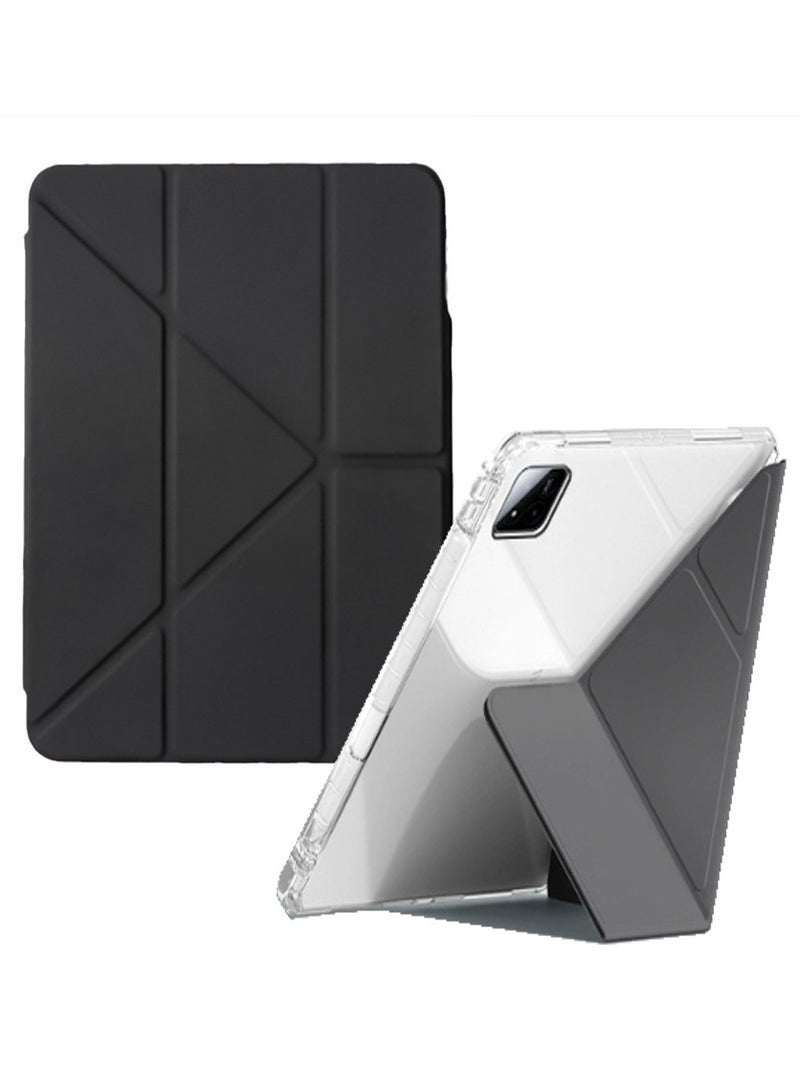 for xiaomi Pad 7/Pad 7 Pro Case Cover, Triple Fold Y-shaped Design, Multi Angle, Leather Tablet Cover With Pen Slot, Automatic Wake-up/sleep, Black  - Image 1