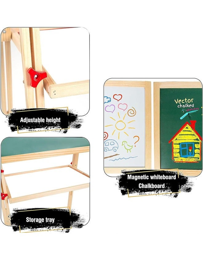 Beauenty Magnetic Whiteboard with Frame and Stand 128x45cm  - Image 4