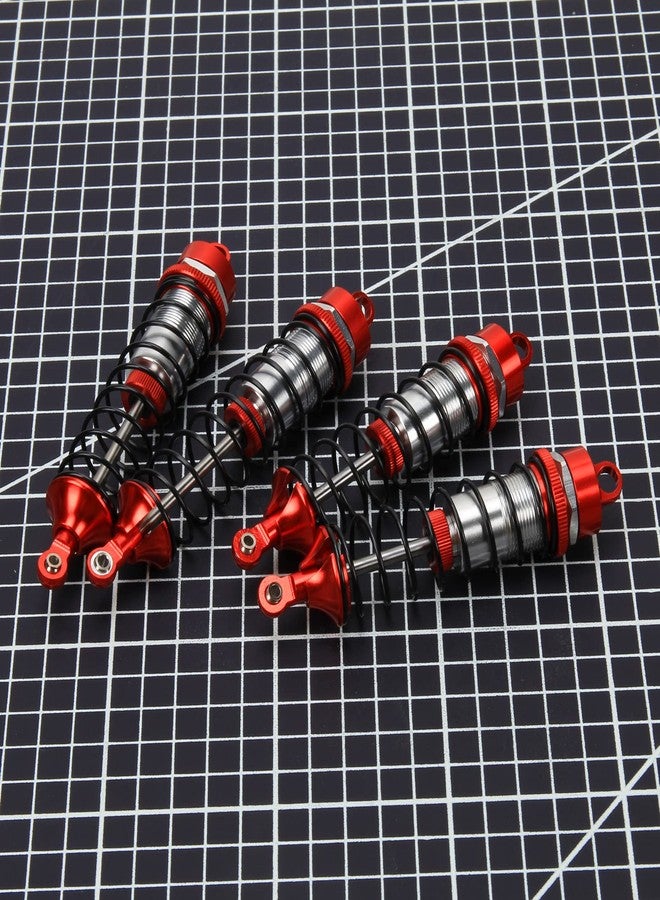 RCAWD Heavy-Duty Full Metal Front and Rear Shock Absorbers for ARRMA 1/10 GORGON 4X2(Red) - Image 4