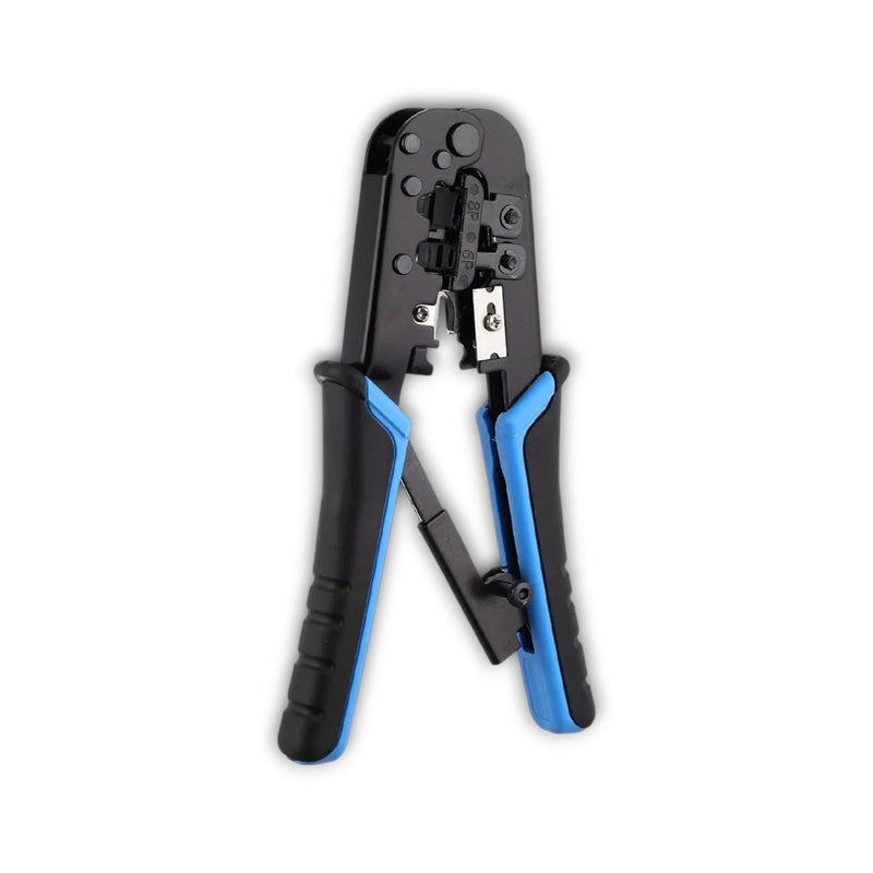 link HT‑568 RJ Tool – Compact RJ45/RJ11/RJ12 Crimp & Strip Tool, Pass‑Through Ethernet Crimper with Integrated Cutter - Image 1