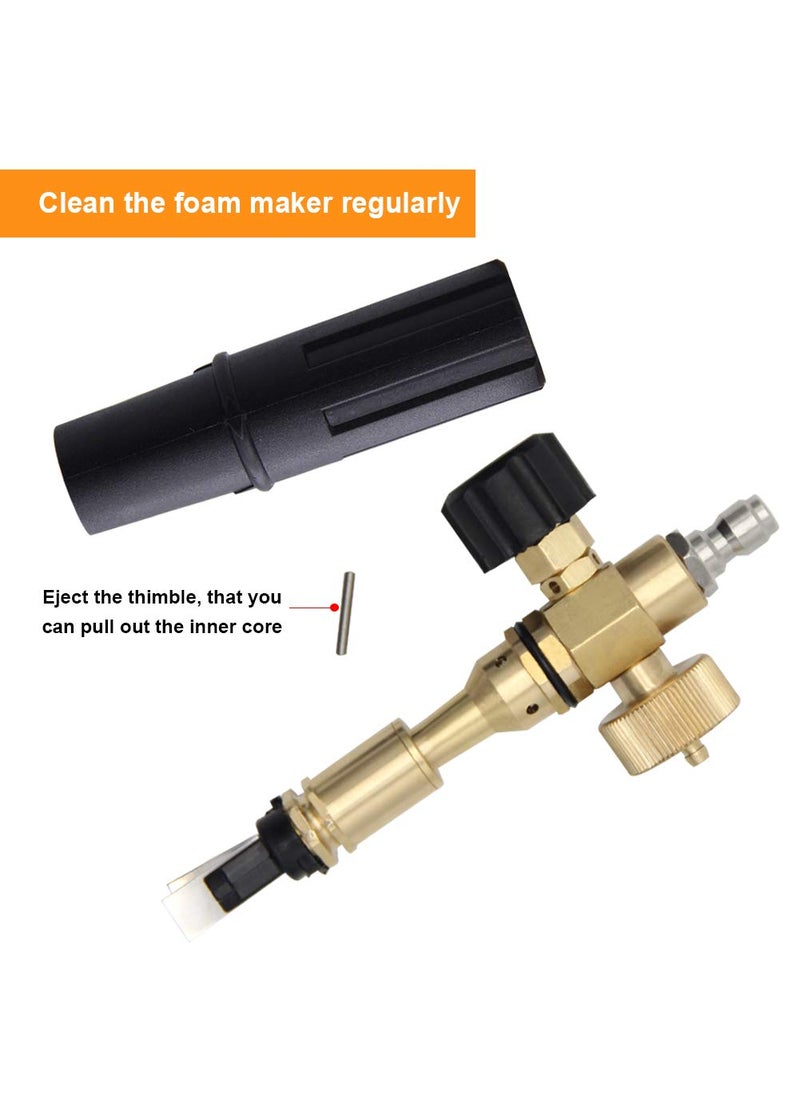 Twinkle Star Twinkle Star Pressure Washer Gun Snow Foam Lance, with 1/4 Inch Quick Connector, 5 Pressure Washer Nozzle Tip, 1 Liter  - Image 5
