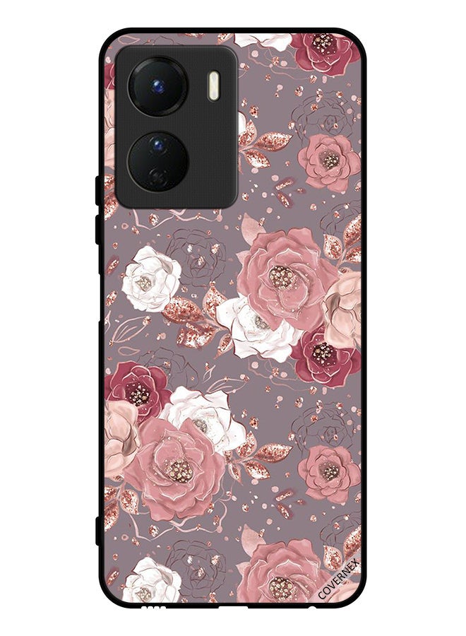 Covernex Protective Case Cover For Vivo Y16 Floral Wallpaper - Image 1