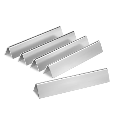 GRISUN 17.5 inch 7620 Flavorizer Bars for Weber Genesis 300 Series with Front Control Knobs Gas Grill, Heat Plates Deflectors for Genesis E310 E320 E330 S310 S320 S330, Heavy Duty, 304 Stainless Steel, 7620 - Image 1